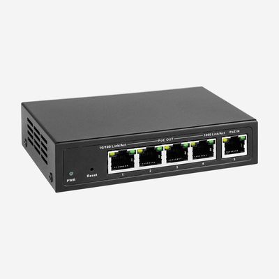 10Gbps Gigabit Easy Smart Switch With 4 PoE Out RJ45 Ports And 1 PoE In RJ45 Port