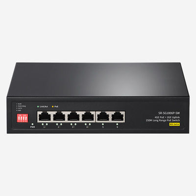 12Gbps Switching Capacity Gigabit Unmanaged Ethernet Switch Featuring 6 RJ45 Port Type