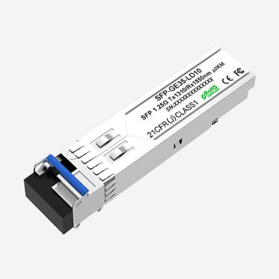 1310nm 1550nm Single Mode Fiber SFP Module 60km LC 1.25Gb/S