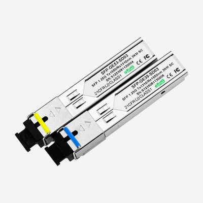 3km SC SFP Module Single Mode Single Fiber 1310nm 1550nm