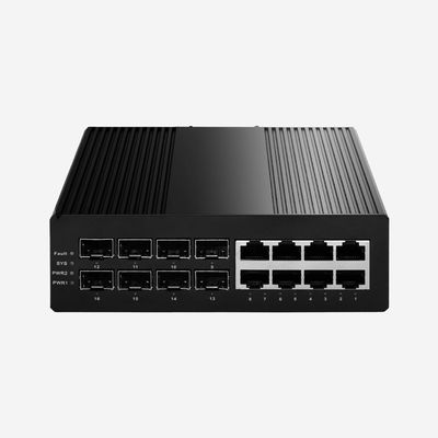 STP, RSTP, MSTP Spanning Tree, 8 Ports Industrial Layer 2+ Managed Gigabit PoE Switch With 8 Gigabit SFP Ports