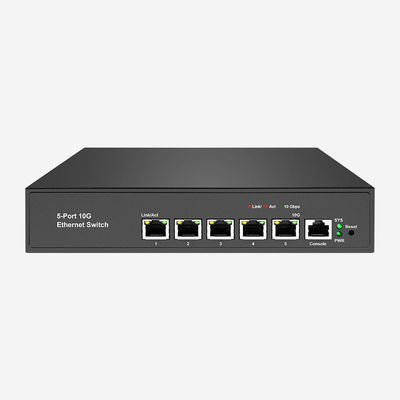 5 10G Uyumlu RJ45 Kesintisiz Bağlantı 10GB Katman 3 QoS / VLAN Destekle Değiştirici